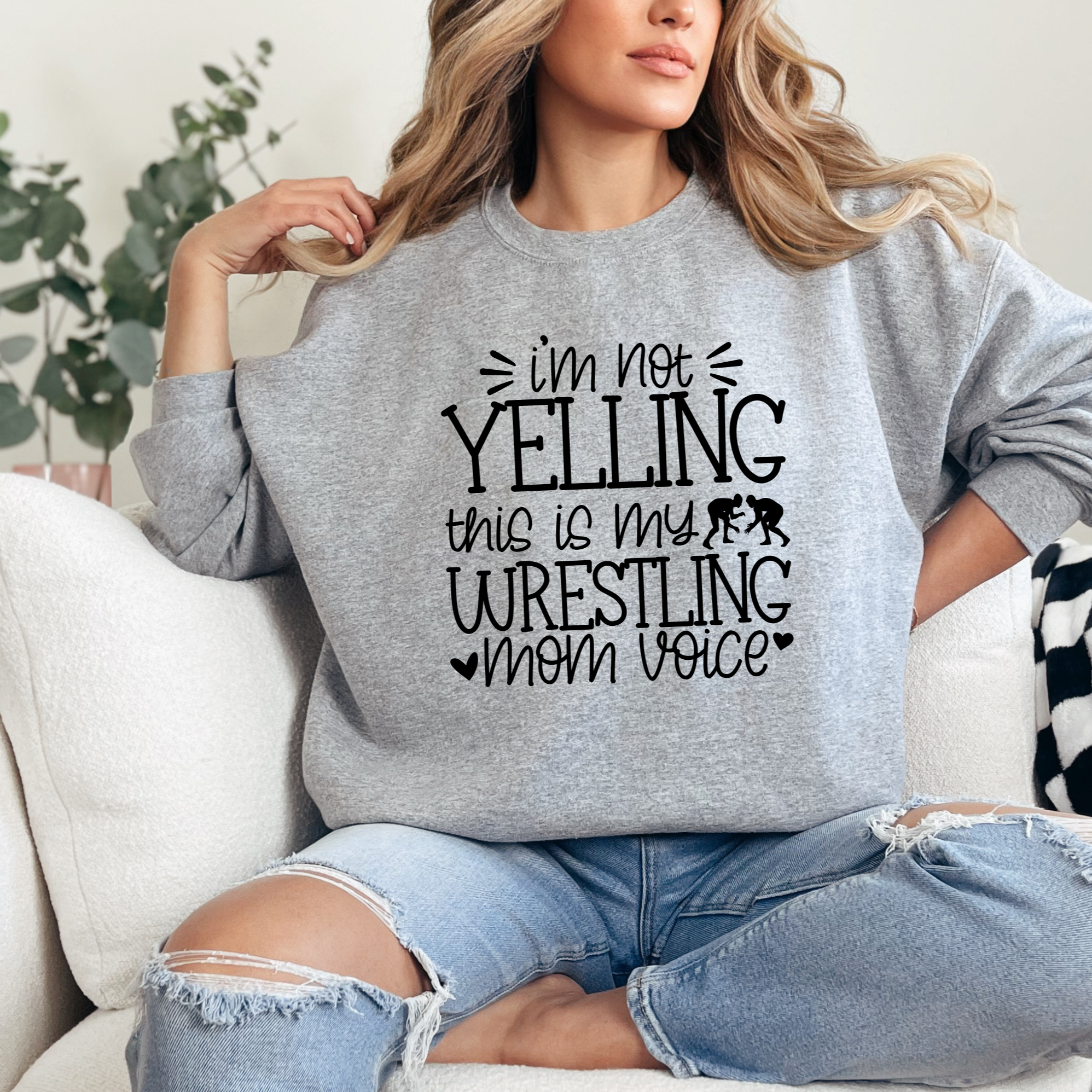 I'm Not Yelling Sports Mom Voice Tee OR Sweatshirt - MULTIPLE SPORTS