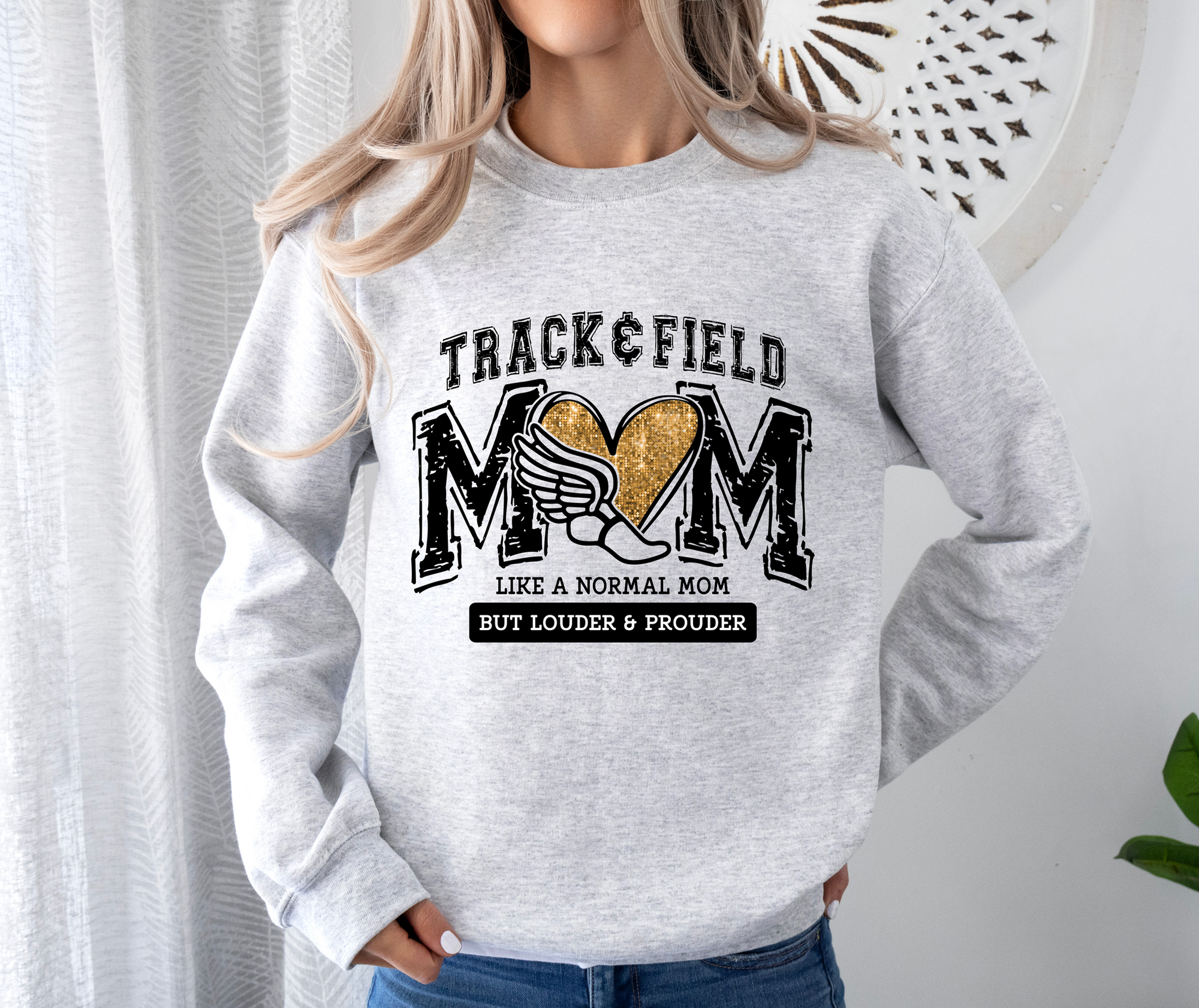 Louder and Prouder Mom Crew Sweatshirt - MULTIPLE SPORTS