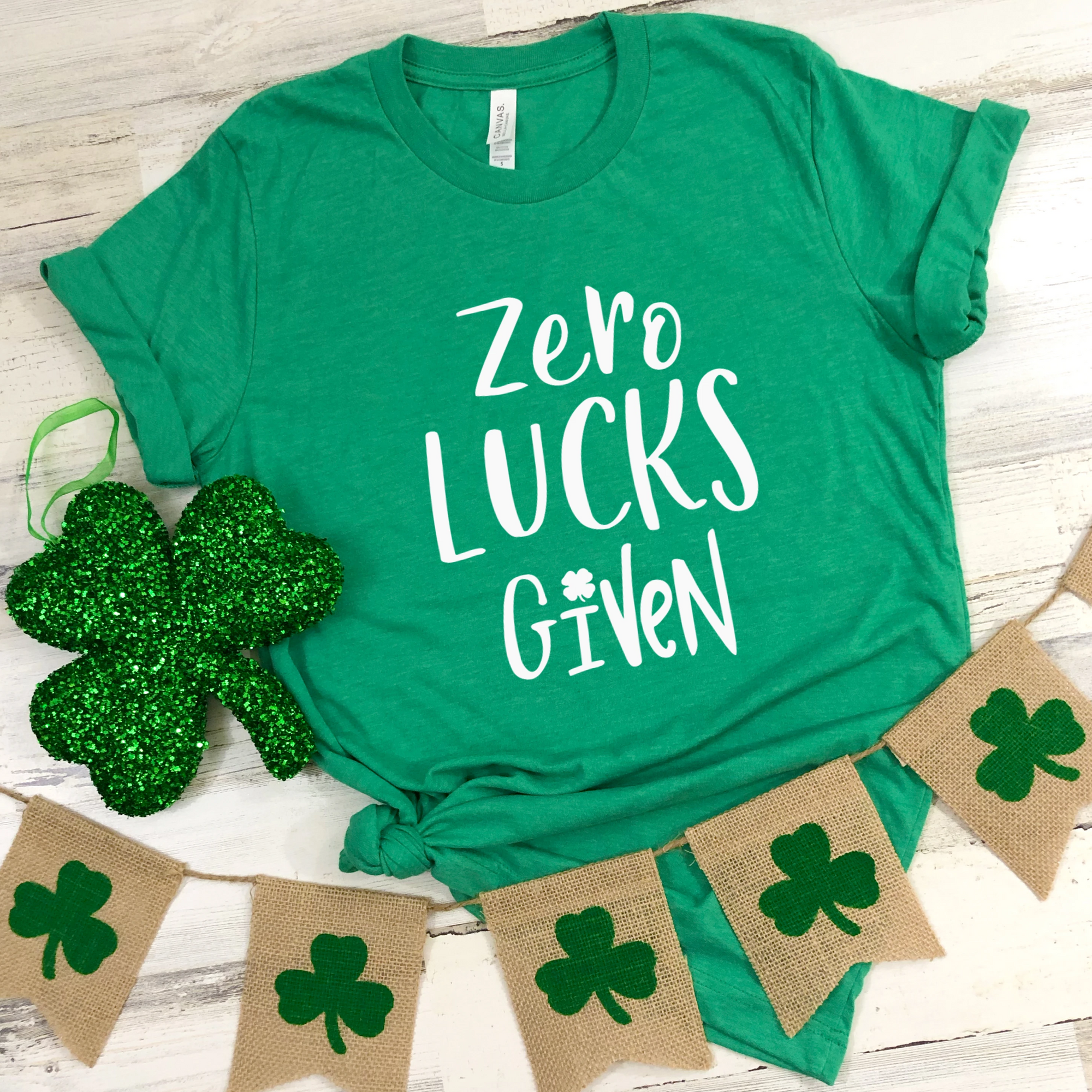 Zero Lucks Given St Patrick's Day Tee
