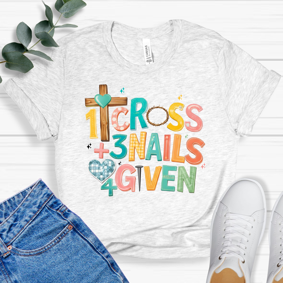 1 Cross 3 Nails Tee or Sweatshirt