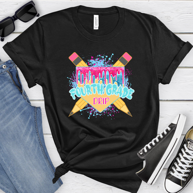 Grade Level Drip Tee - Adult and Youth