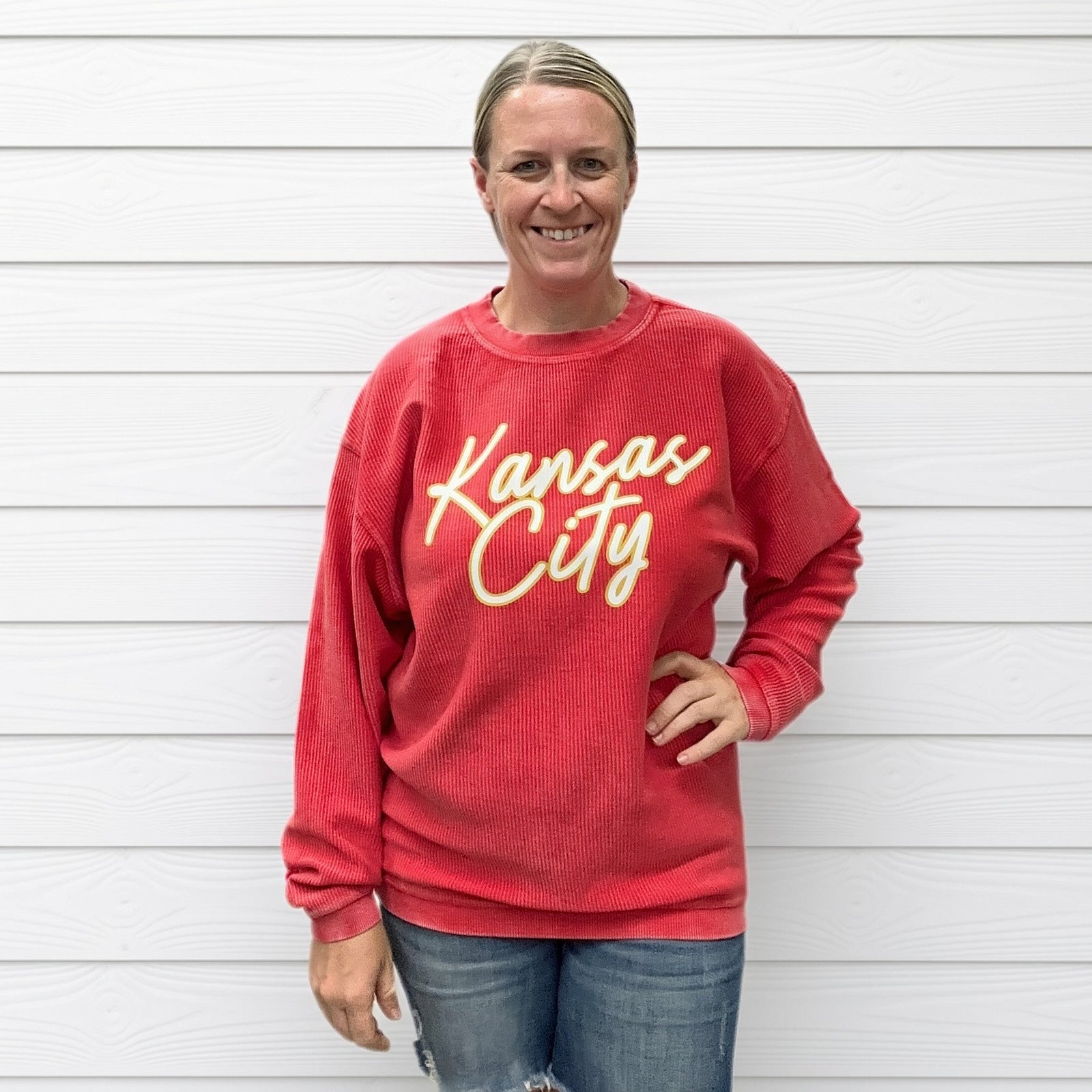 Kansas City Red Corded Crew