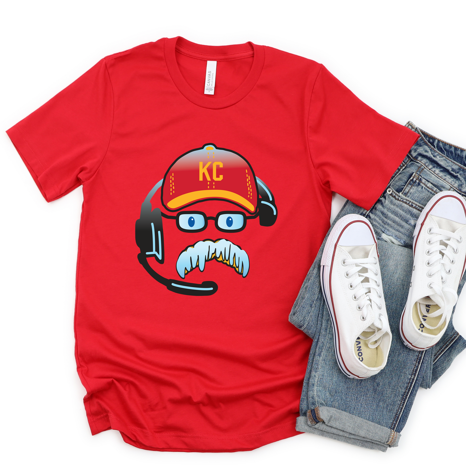 Andy Reid Mustache Icicle Tee OR Sweatshirt