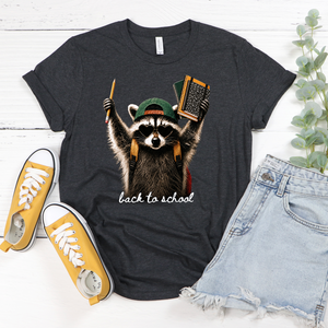 Back to School Racoon Tee