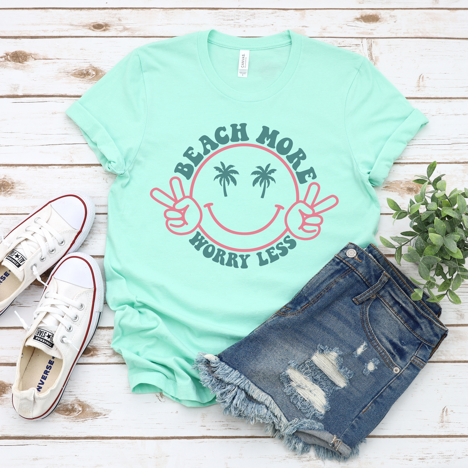 Beach More Worry Less Tee or Tank