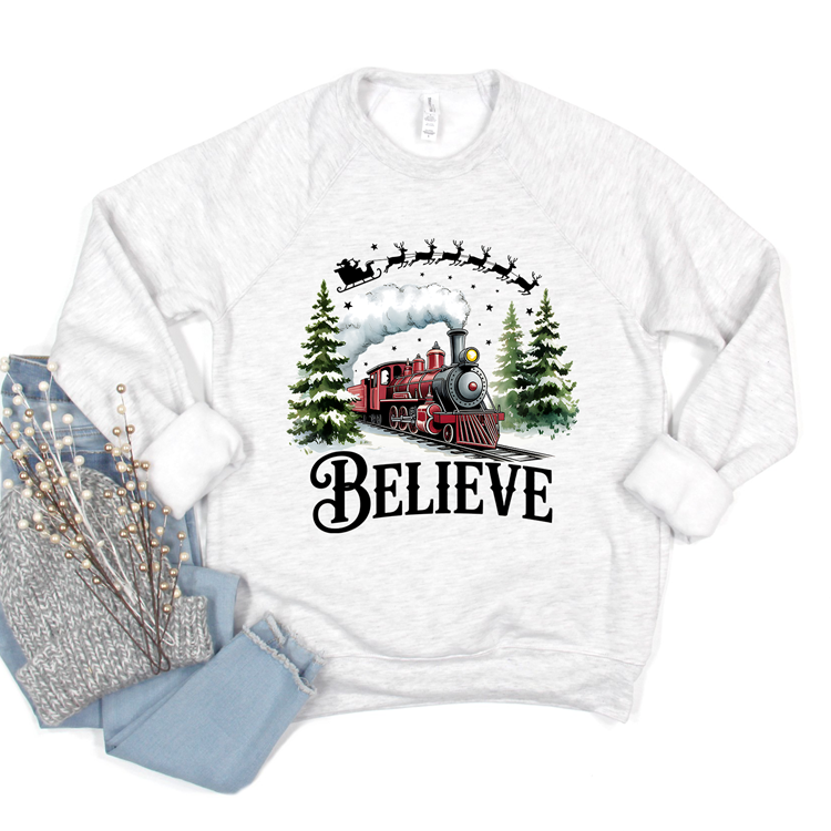 Believe Train Tee or Sweatshirt