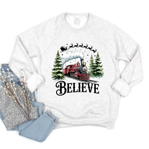 Believe Train Tee or Sweatshirt