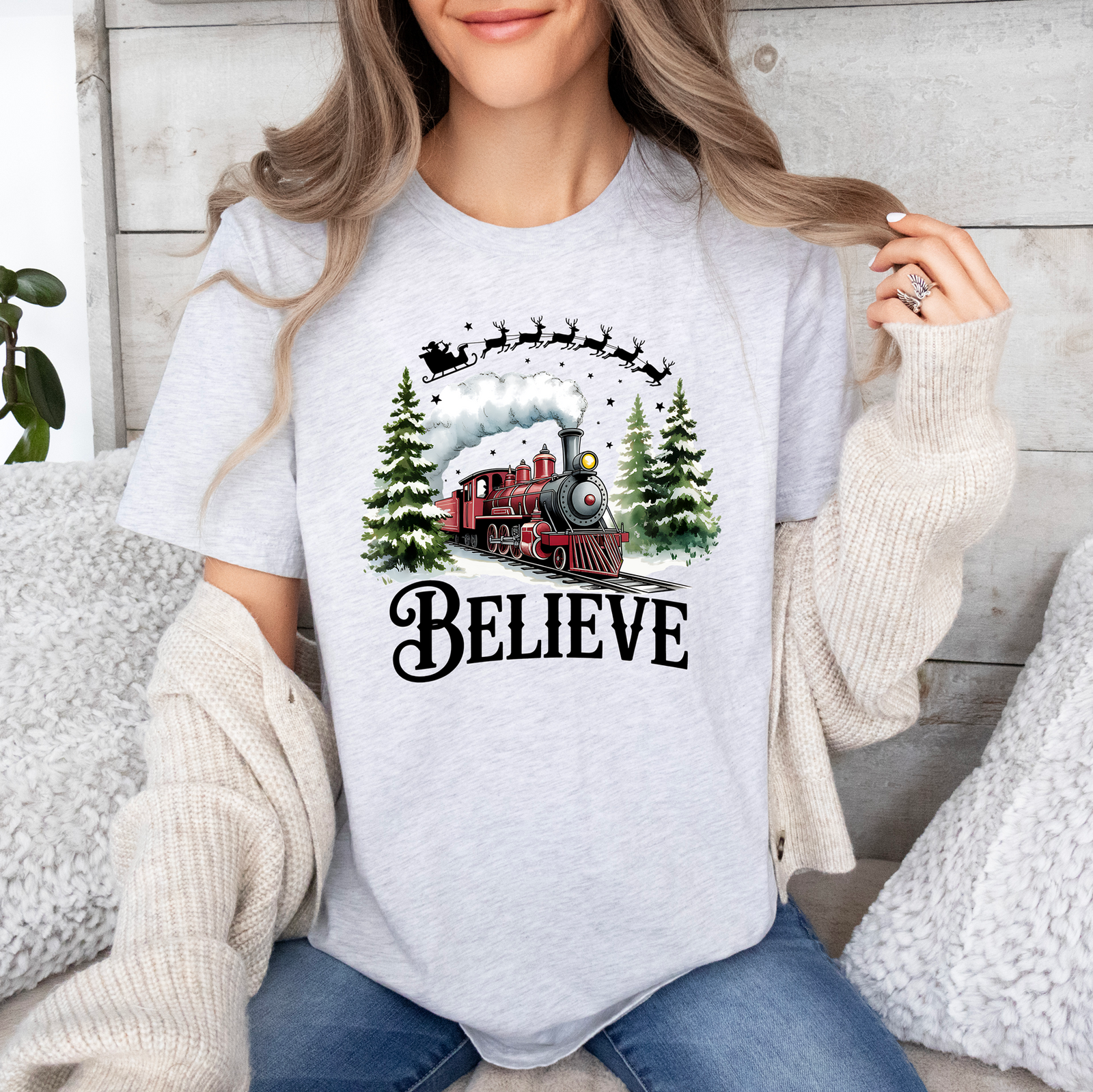 Believe Train Tee or Sweatshirt