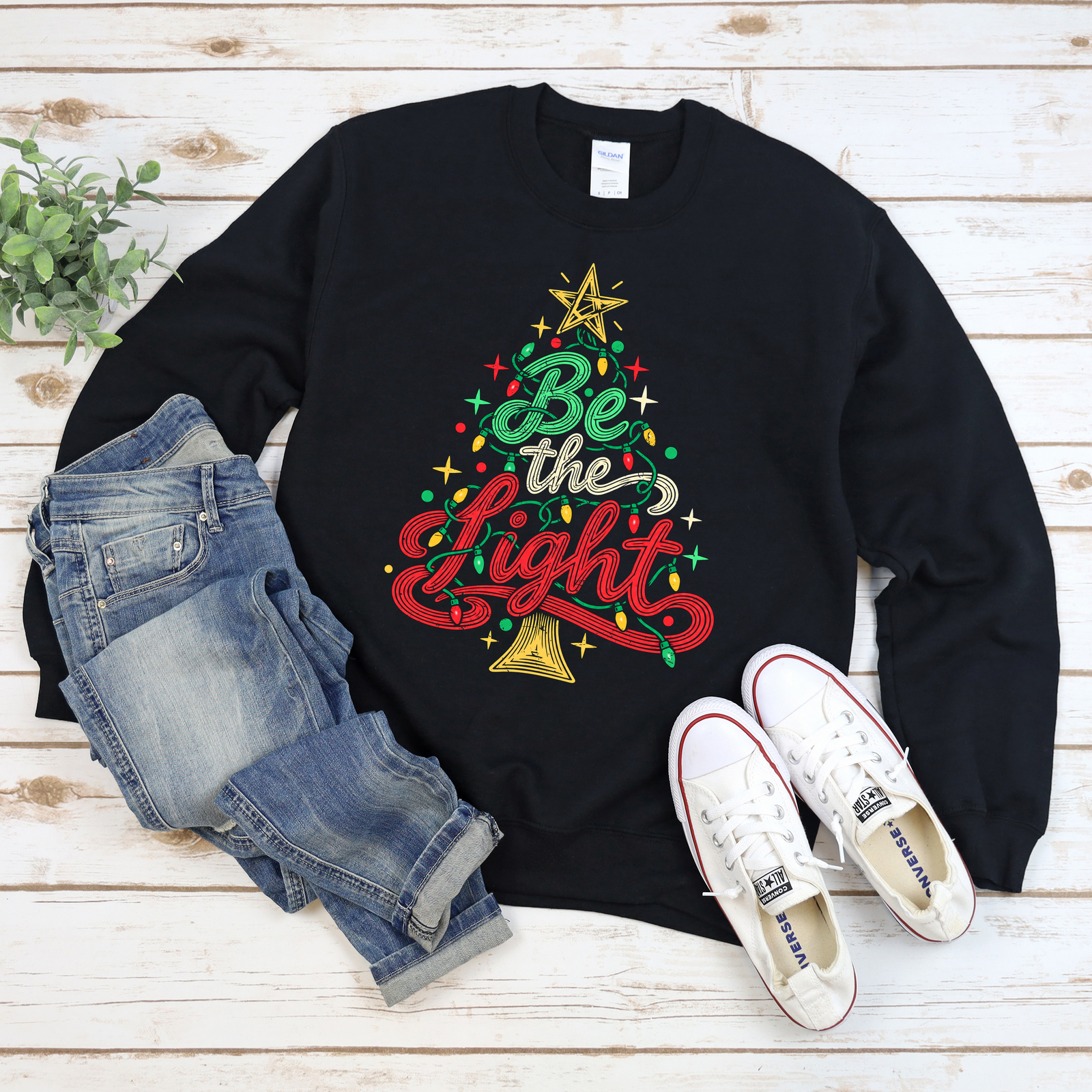 Be the Light Christmas Tee or Sweatshirt - Watts of Love Fundraiser