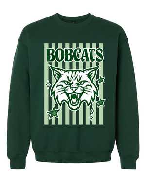 Gray Hawk or Bobcats Tone Stripes Tee or Sweatshirt