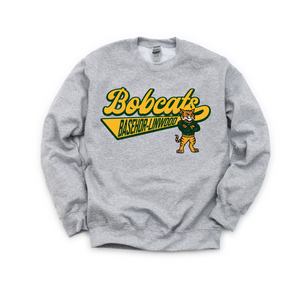 Gray Hawk or Bobcats Gray Swoosh Tee or Sweatshirt
