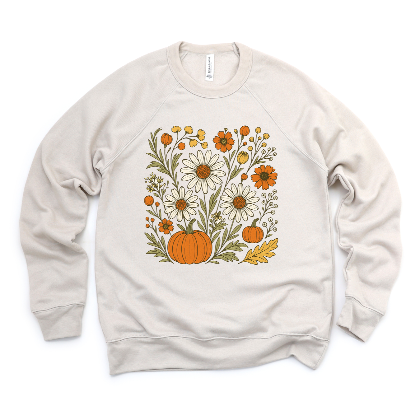 Boho Pumpkin Floral Tee OR Sweatshirt