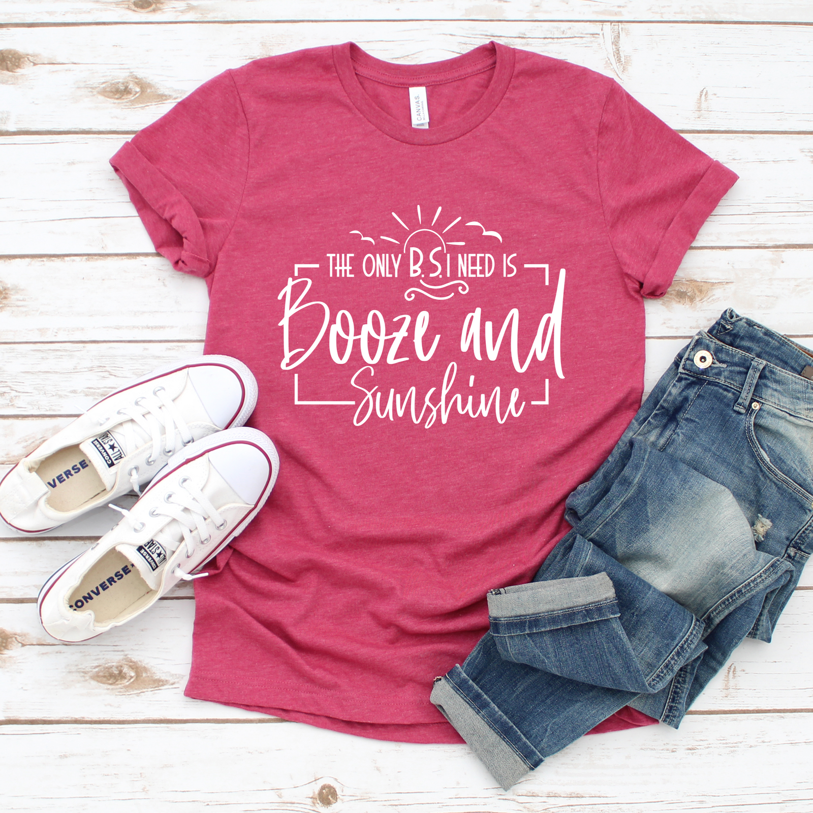 The Only BS Booze and Sunshine Tee