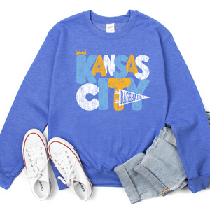 Kansas City Bubble Pennant Tee OR Sweatshirt