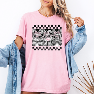 Checker Bunny Trio Tee or Sweatshirt