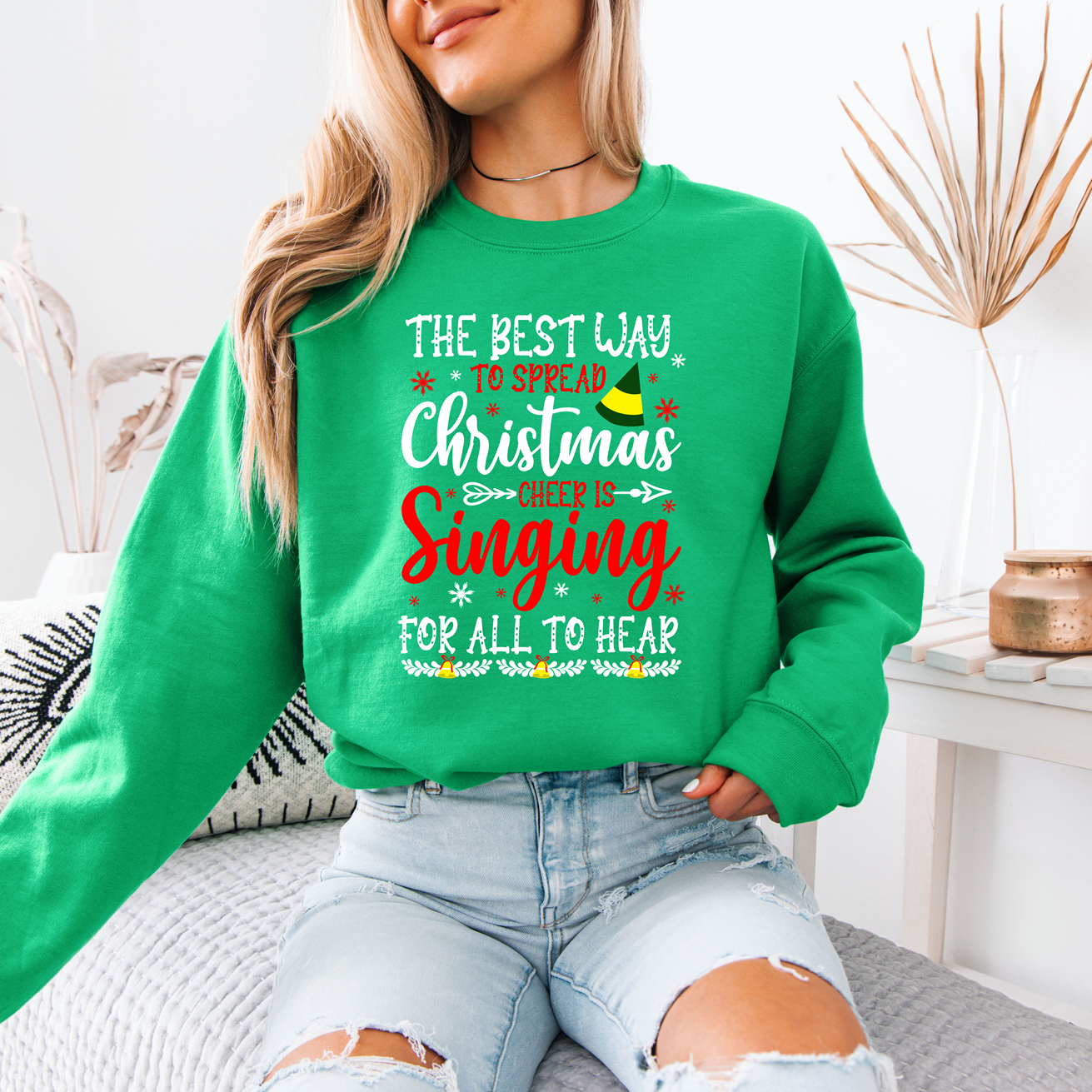 Spread Christmas Cheer Elf Tee or Sweatshirt