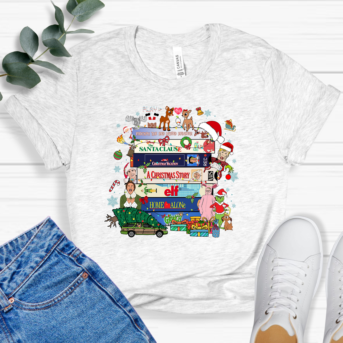 Retro Christmas Movies Tee or Sweatshirt