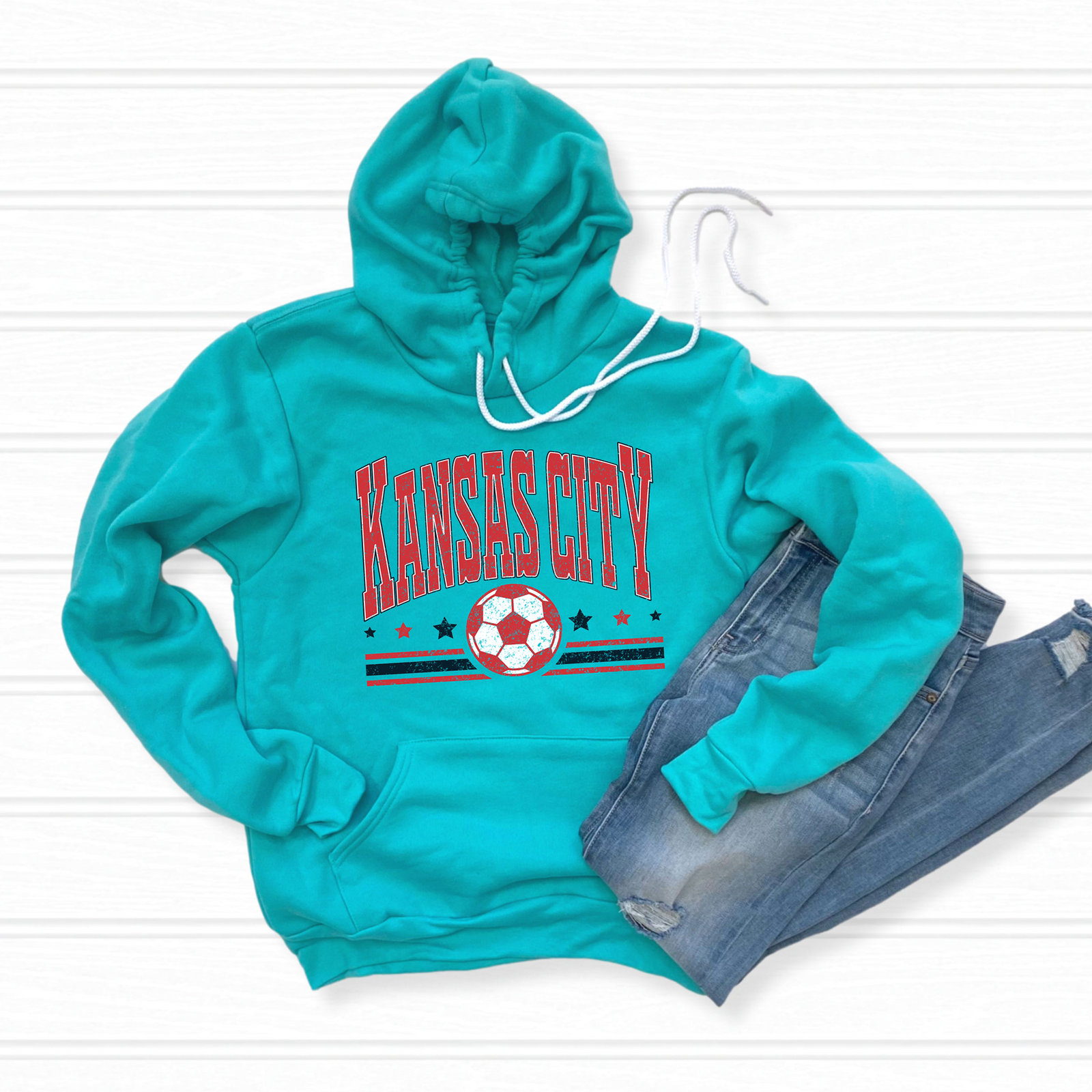 Kansas City Current Block Arch Tee OR Hoodie