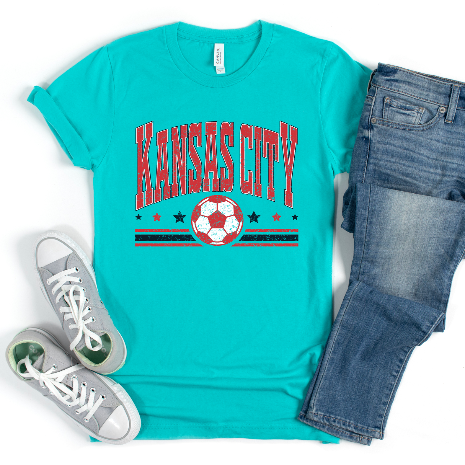 Kansas City Current Block Arch Tee OR Hoodie