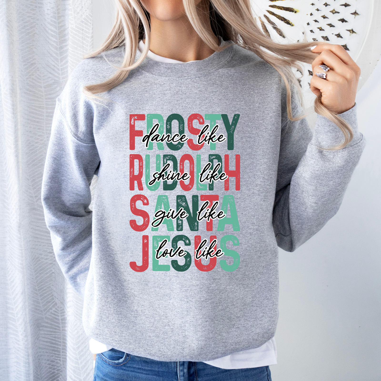 Dance Like Frosty Love Like Jesus Tee or Sweatshirt