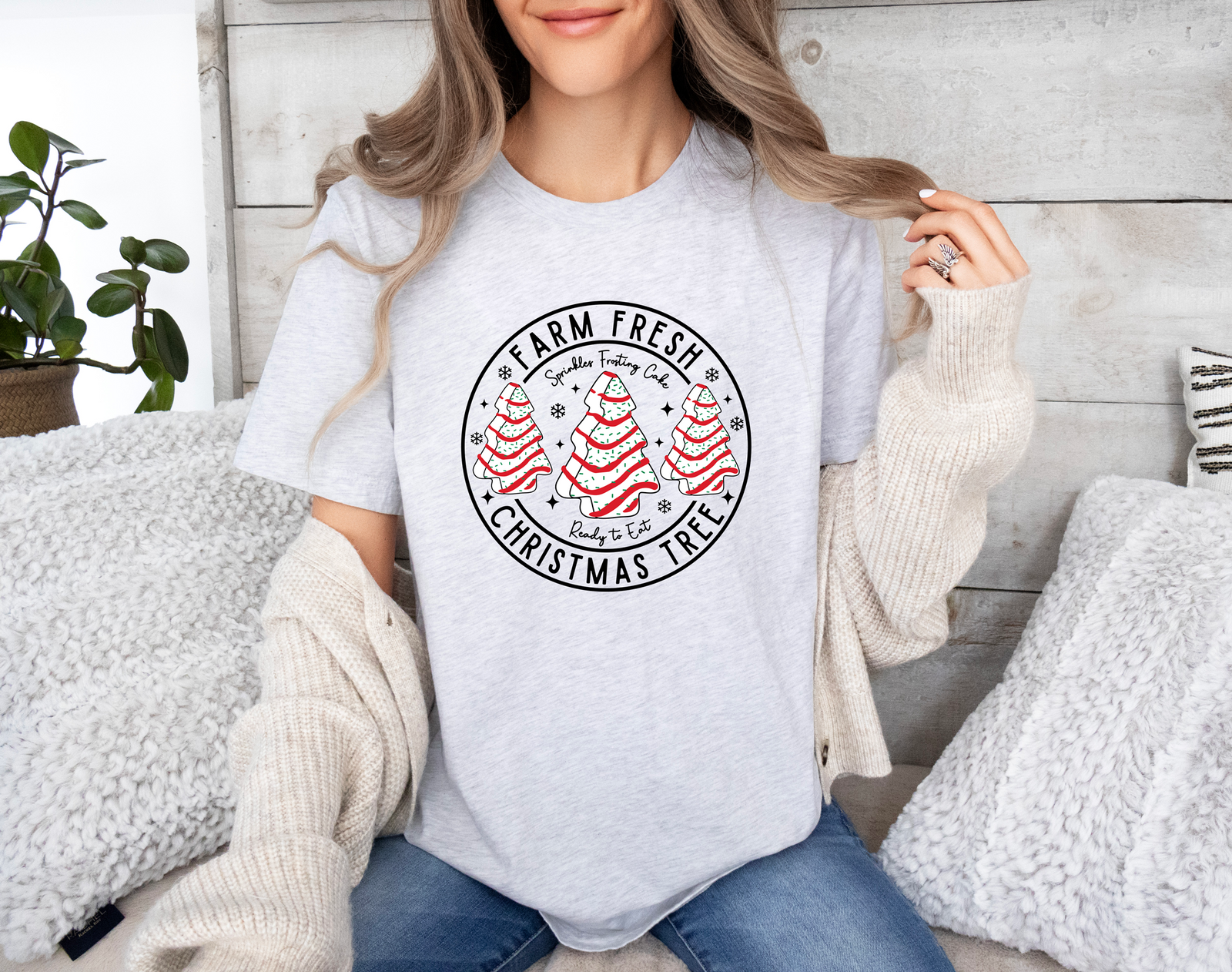 Farm Fresh Christmas Tree Cake Tee or Sweatshirt