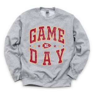 Game Day Distressed Arrowhead Tee or Sweatshirt