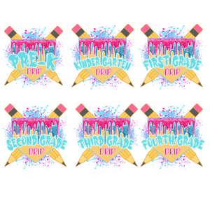 Grade Level Drip Tee - Adult and Youth