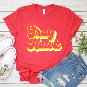 Gray Hawk Throwback Retro Tee