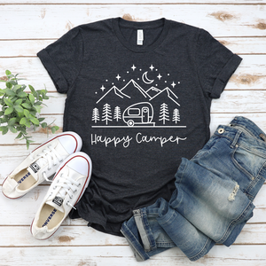 Happy Camper Sky Tee or Sweatshirt