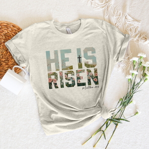 He Is Risen Wildflower Tee or Sweatshirt