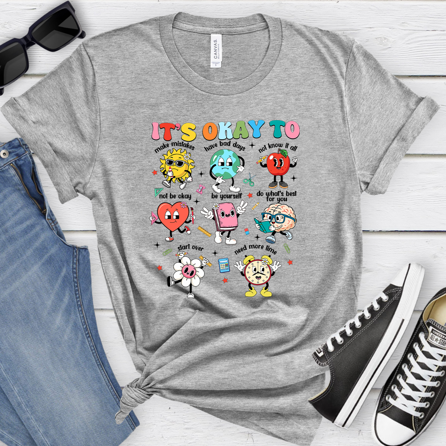 It's Ok Teacher Icons Tee