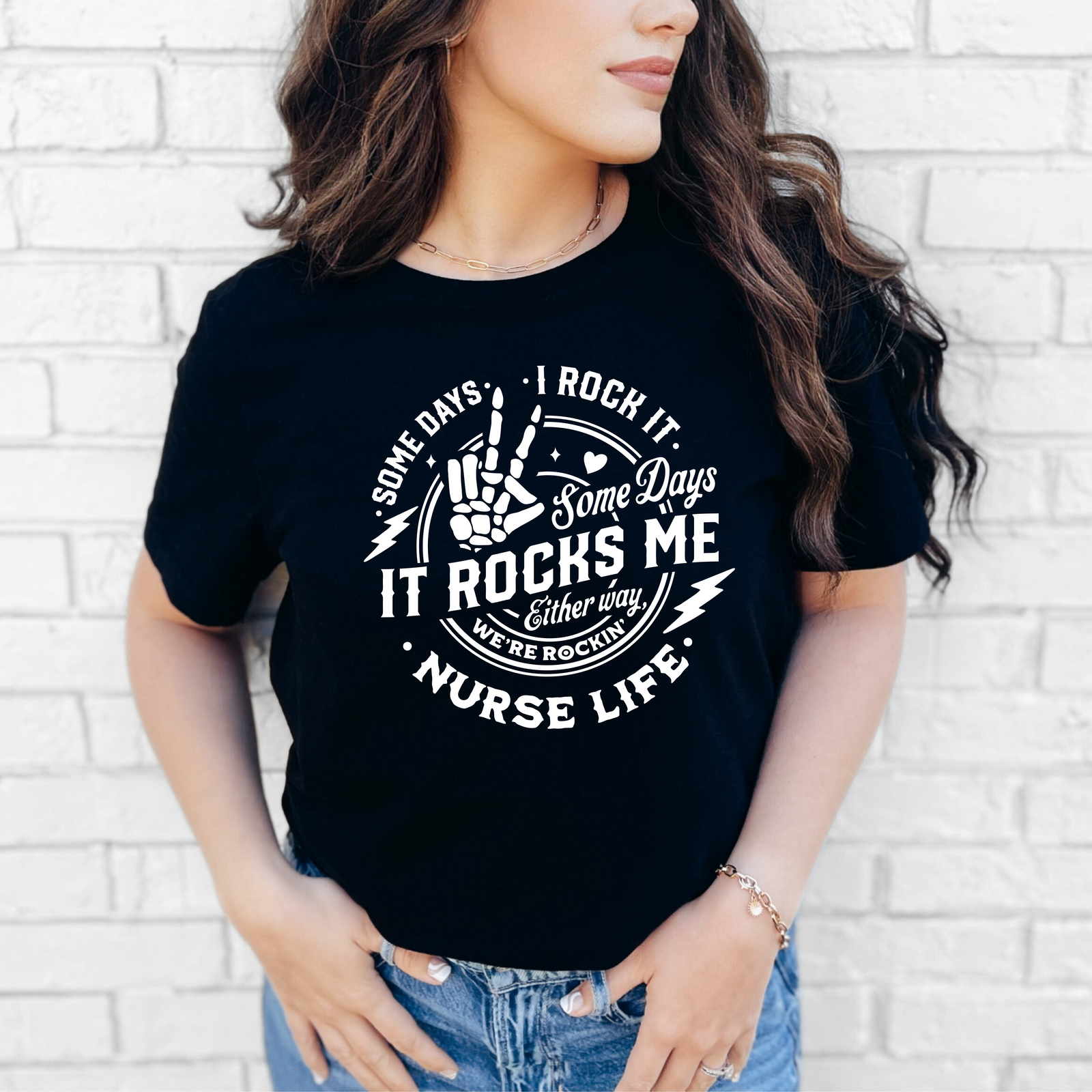 Nurse Life It Rocks Me Tee