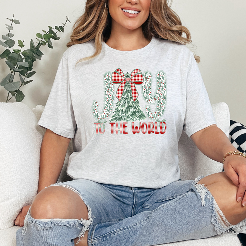 Joy to the World Tree Tee or Sweatshirt