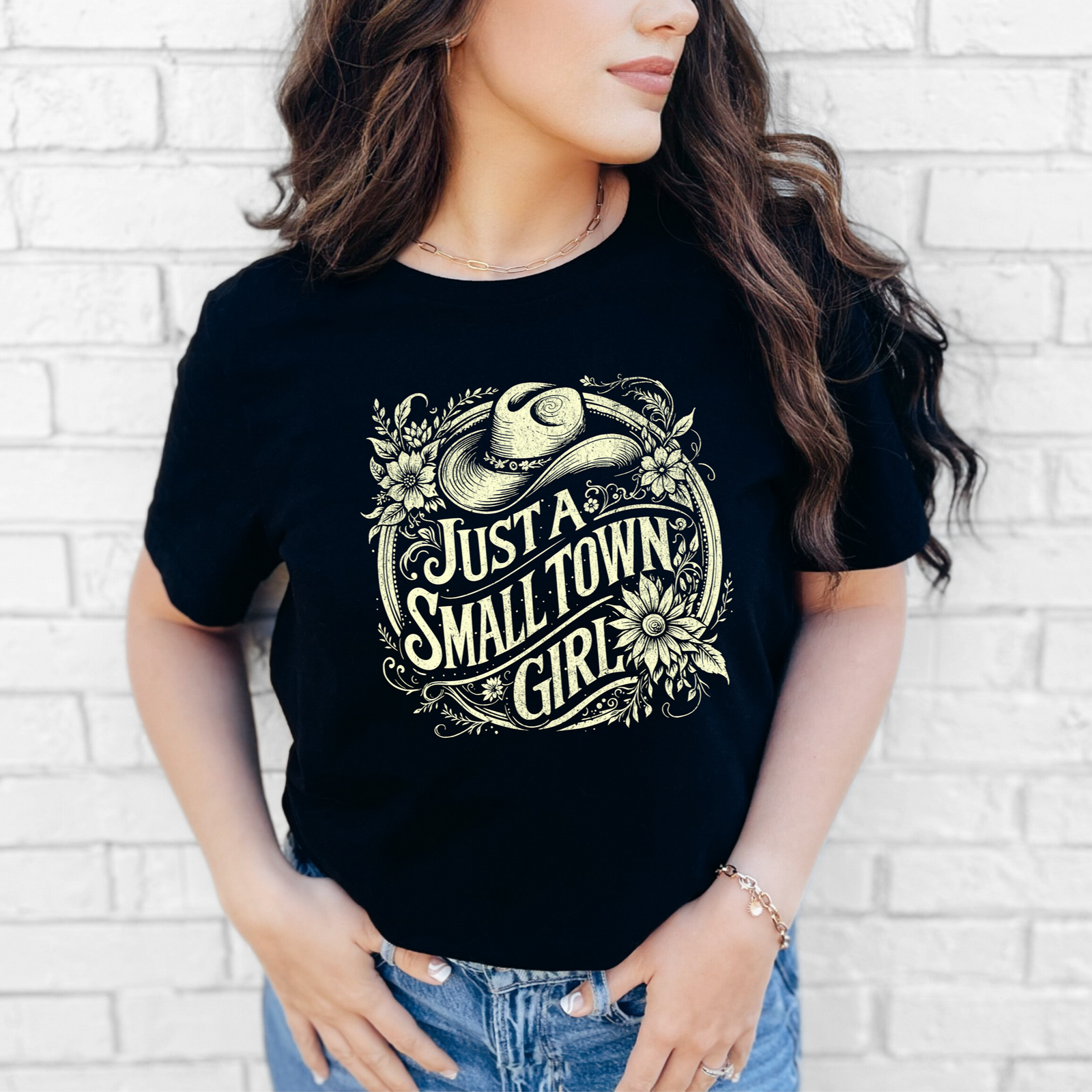 Just A Small Town Girl Cowboy Tee