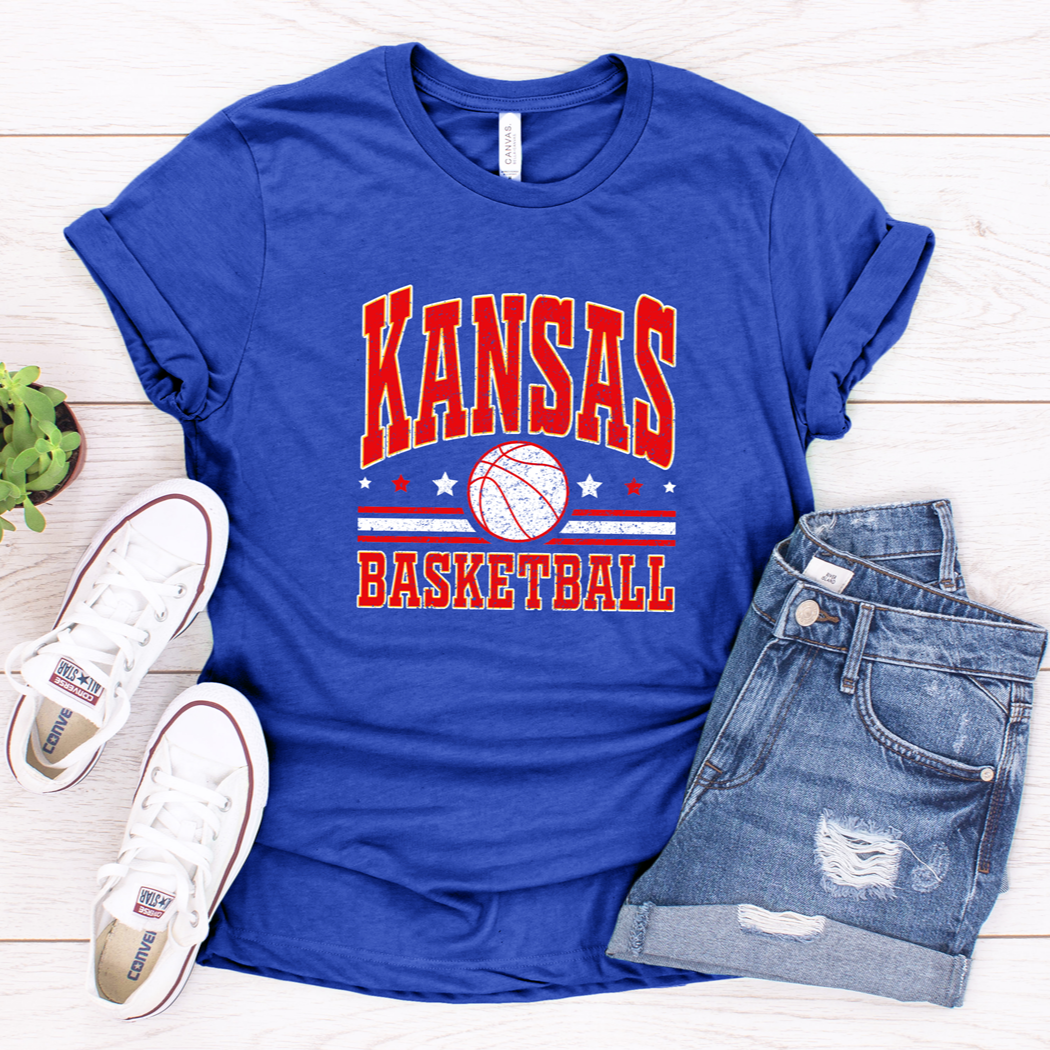 Kansas Basketball Tee or Sweatshirt