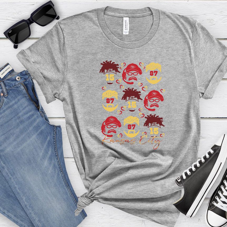 Kansas City Faces Tee OR Sweatshirt