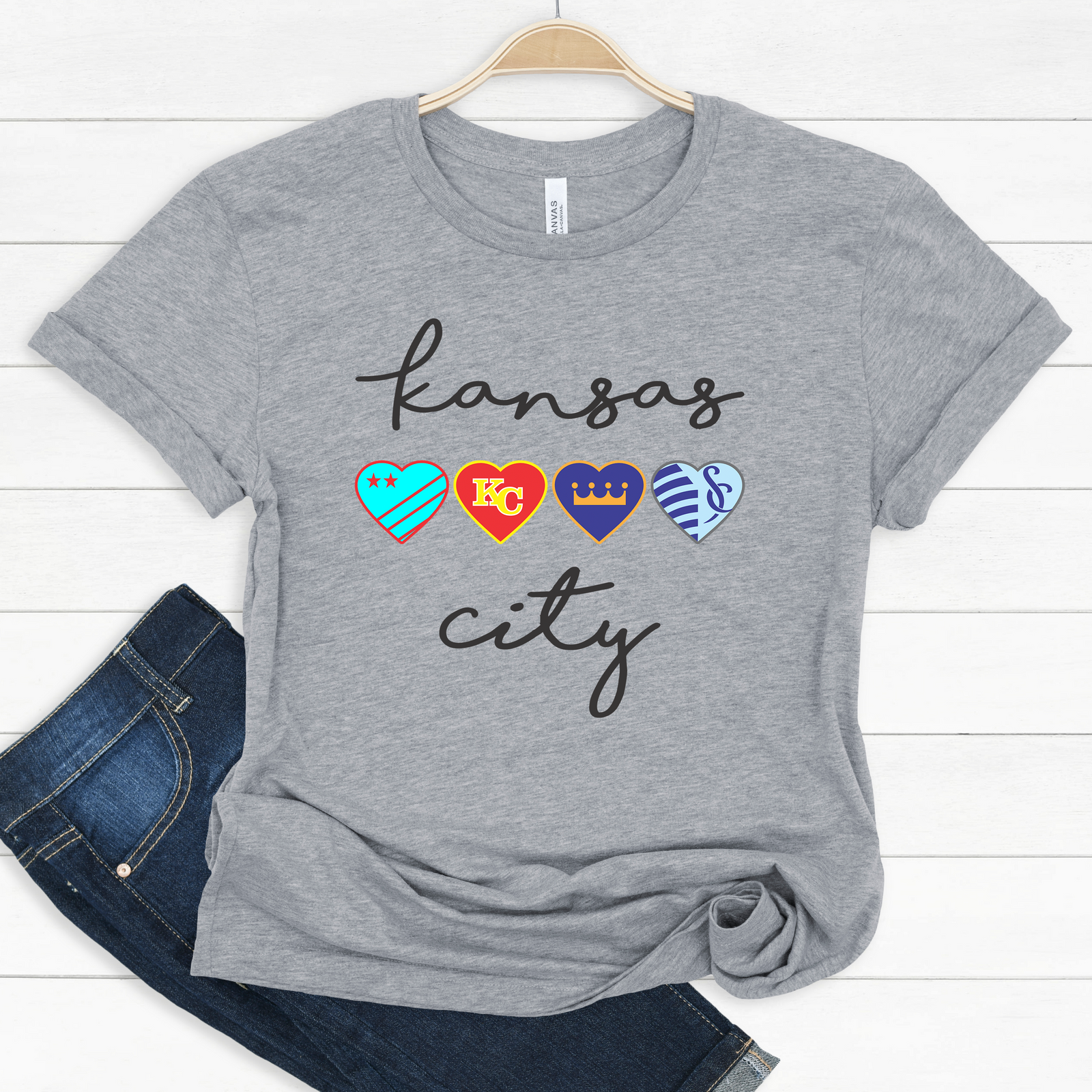Kansas City Heart Teams Tee OR Sweatshirt