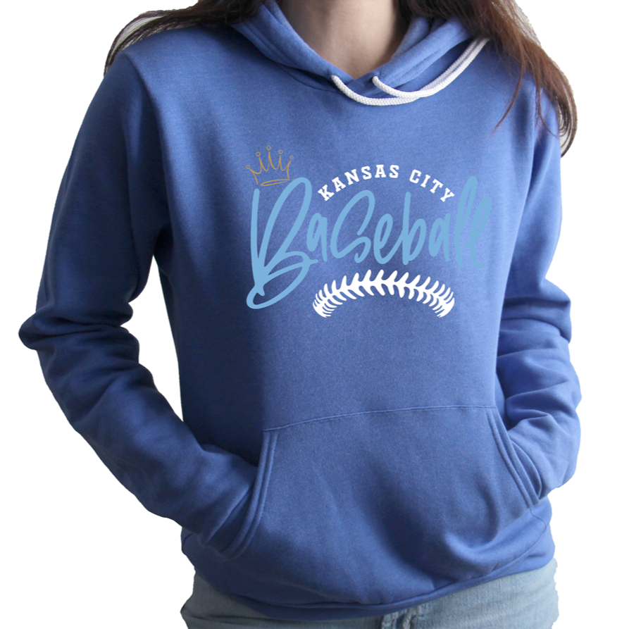 Kansas City Baseball Laces Tee OR Sweatshirt