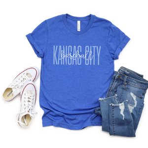 Kansas City Baseball Overlay Tee OR Sweatshirt