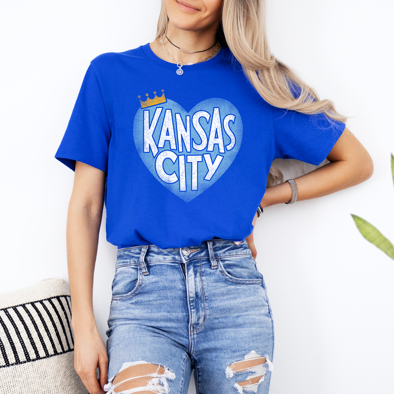 Kansas City Distressed Big Heart Tee OR Sweatshirt