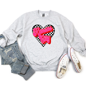 Kansas City Checker Heart Tee or Sweatshirt