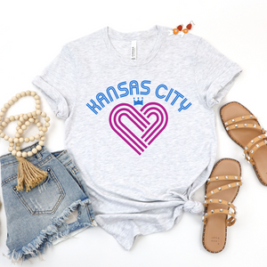 Kansas City Connect Heart Tee