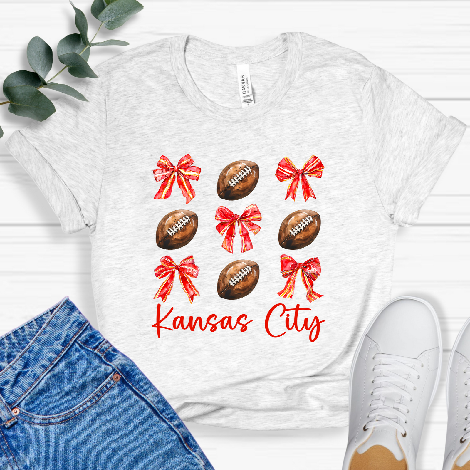Kansas City Coquette Bows Tee OR Sweatshirt