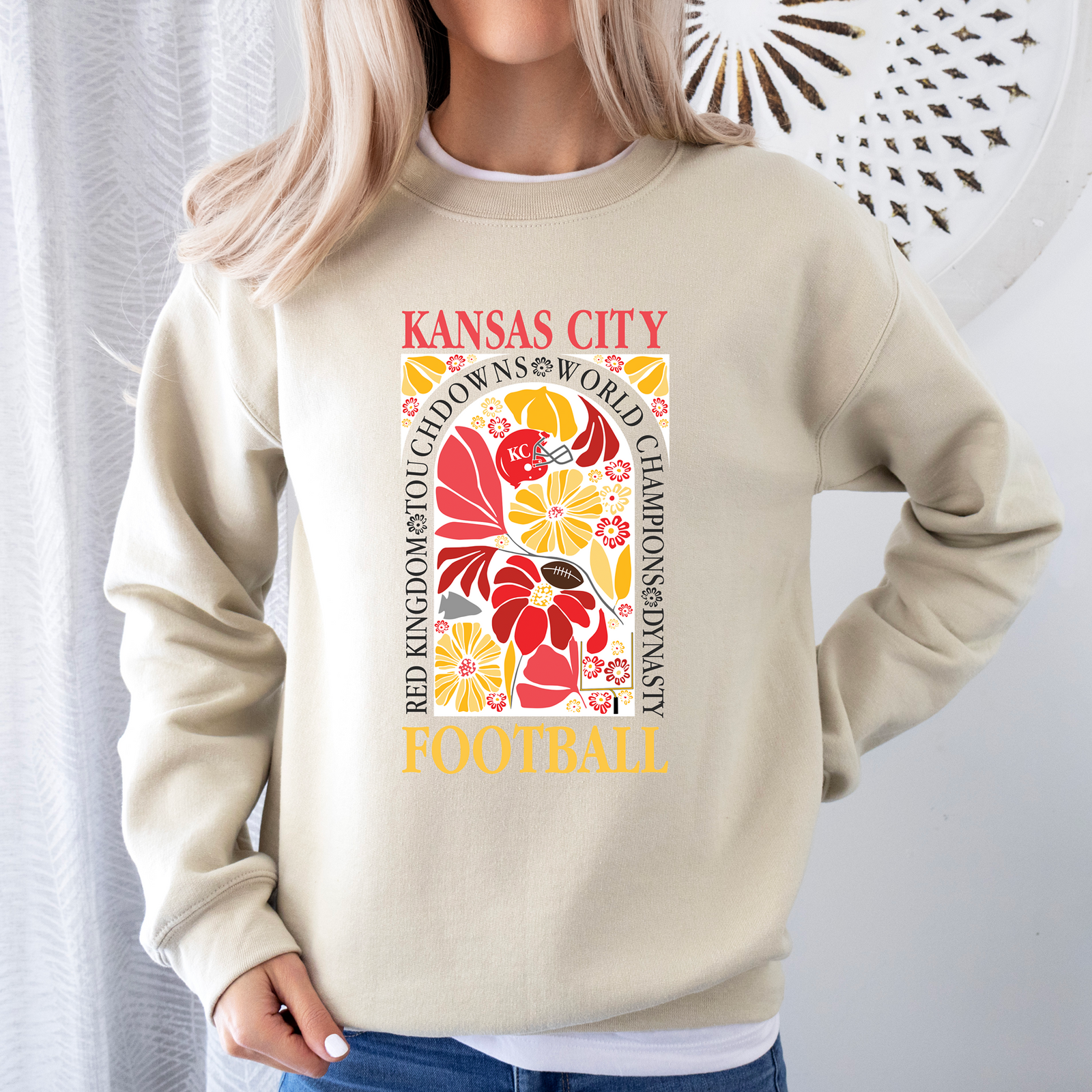 Kansas City Floral Arch Tee OR Sweatshirt