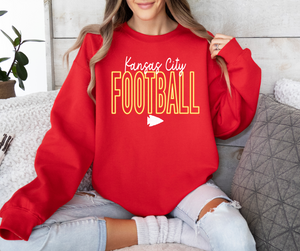 Kansas City Football Tee OR Sweatshirt