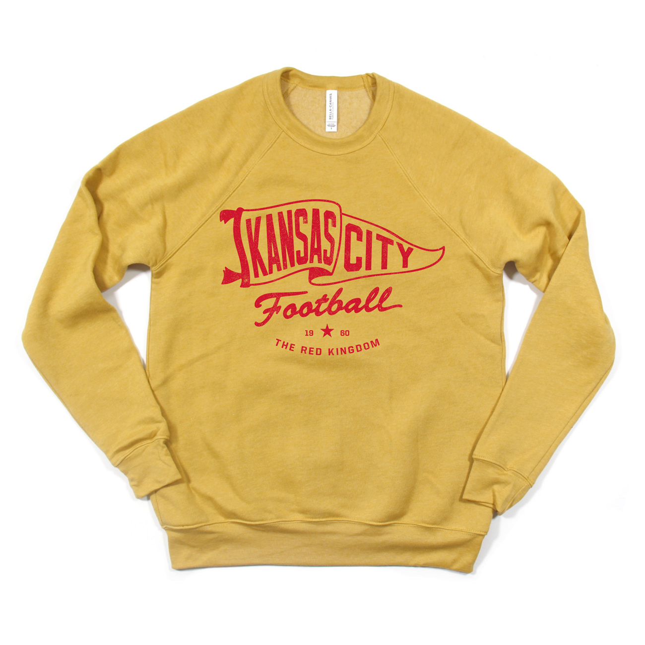 Kansas City Pennant Mustard Tee or Sweatshirt