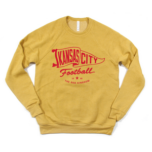 Kansas City Pennant Mustard Tee or Sweatshirt
