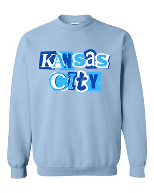 Kansas City Baby Blue Ransom Tee OR Sweatshirt