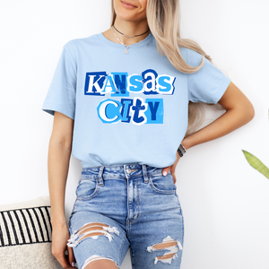 Kansas City Baby Blue Ransom Tee OR Sweatshirt