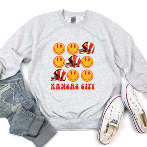Kansas City Retro Slot Machine Crew Sweatshirt
